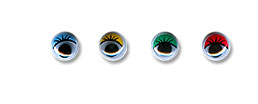 "HobbyBe" MER-10 Глаза круглые с бегающими зрачками d 10мм 50шт цветные "Атекс" г. Пермь