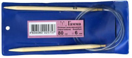 "GAMMA" Спицы круговые BC1 бамбук 80см d 6,0мм "Атекс" г. Пермь