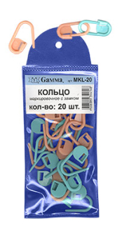 "GAMMA" Маркировочное кольцо MKL-20 пластик 20 шт с замком "Атекс" г. Пермь