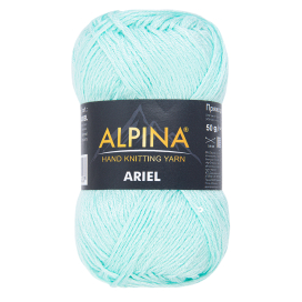 Пряжа ALPINA "АРИЕЛЬ" / "ARIEL" 98% акрил, 2% пайетки 50 г 150 м ± 10 м "Атекс" г. Пермь