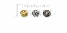 Бусины "Zlatka" ажурные ВА-10 10мм 10шт "Атекс" г. Пермь