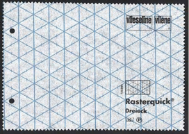 Флизелин Rasterquick Dreieck/треугольник для пэчворка (05) ФАСОВКА 90 см 100х90 см белый (53256621) "Атекс" г. Пермь