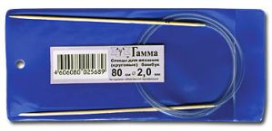 "GAMMA" Спицы круговые BC1 бамбук 80см d 2,0мм "Атекс" г. Пермь
