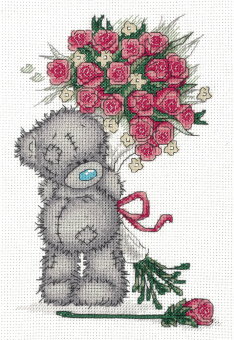 MTY-8-270 "Tatty Teddy с букетом роз" 16 x 23 см "Атекс" г. Пермь
