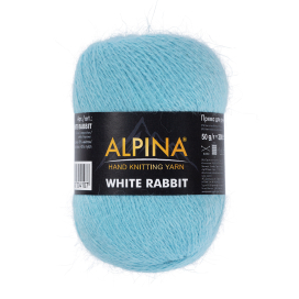 Пряжа ALPINA "WHITE RABBIT" 55% пух кролика, 45% нейлон 50 г 300 м ± 15 м "Атекс" г. Пермь
