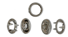 Кнопки рубашечные  металл d11мм 1440шт ±20шт никель "Атекс" г. Пермь