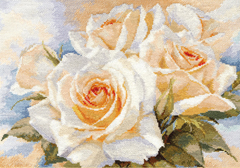2-32 "Белые розы" 40х27 см "Атекс" г. Пермь