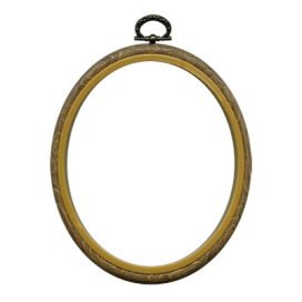 Пяльцы РАМКА овал PHO-050 13 х 18 см (5"х 7" ) "под дерево" "Атекс" г. Пермь