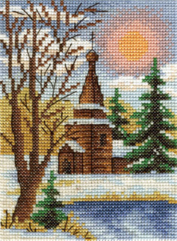 8-027 "Морозный денек" 14.5x11 см "Атекс" г. Пермь