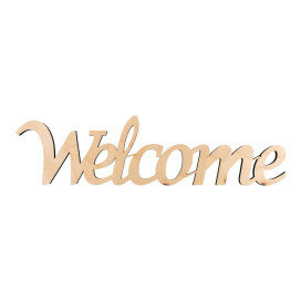 ПЦ-129 интерьерное слово "Welcome" фанера 50х11.7х06 см "Атекс" г. Пермь
