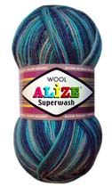 Пряжа ALIZE "SUPERWASH 100" 75% шерсть, 25%акрил "Атекс" г. Пермь