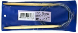 "GAMMA" Спицы круговые BC1 бамбук 80см d 7,5мм "Атекс" г. Пермь