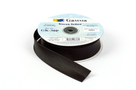 Косая бейка "GAMMA" атласная ГК-30П (GK-30P) 30мм 25м ±1м "Атекс" г. Пермь