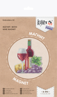 8-495 "Магнит. Вино" 7.5 x 9.5 см "Атекс" г. Пермь