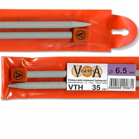 "Visantia" Спицы прямые VTH d 6,5мм/35см 2шт со спец.покрытием "Атекс" г. Пермь