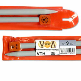 "Visantia" Спицы прямые VTH d 9,0мм/35см 2шт со спец.покрытием "Атекс" г. Пермь