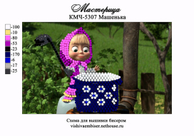 Ткань с рисунком "Мастерица" для вышивание бисером А5 15х21см "Атекс" г. Пермь