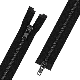 Молния металл ZIP 5B-2 90 см тип 5 черный никель разъёмная двухзамковая "Gamma" "Атекс" г. Пермь