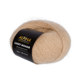 Пряжа ALPINA"ЛАКИ МОХЕР" / "LUCKY MOHAIR" 60% кид мохер, 40% акрил 50 г 150 м ± 5 м "Атекс" г. Пермь