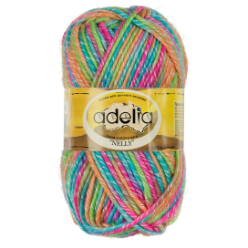Пряжа ADELIA "НЕЛЛИ" / "NELLY" 70% шерсть, 30% акрил 100 г 100 м ± 5 м "Атекс" г. Пермь