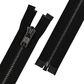 Молния металл ZIP 8B 85 см тип 8 черный никель разъёмная однозамковая "Gamma" "Атекс" г. Пермь