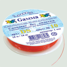 "Zlatka" / "Gamma" Спандекс без оплетки DS d 1мм 18м ±0.9м "Атекс" г. Пермь