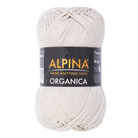 Пряжа ALPINA "ОРГАНИКА" / "ORGANICA" 80% хлопок, 20% лён 50 г 170 м ± 8 м "Атекс" г. Пермь