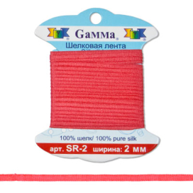 Шелковая лента SR- 2 2мм 9.1м ±0.5м "Gamma" "Атекс" г. Пермь