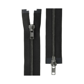 Молния металл ZIP 5B-2 75 см тип 5 черный никель разъёмная двухзамковая "Gamma" "Атекс" г. Пермь