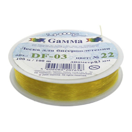 "Zlatka" / "Gamma" Леска для бисера DF-03 d 0.3 мм 100 м ± 5 м "Атекс" г. Пермь