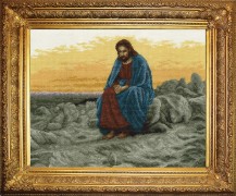 754 "Христос в пустыне" 35х40 см "Атекс" г. Пермь