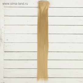 Волосы - тресс для кукол "Прямые" длина волос 40 см, ширина 50 см, №15 2294372 "Атекс" г. Пермь