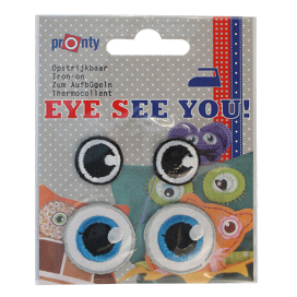 68619515 Аппликация приутюживаемая для игрушки EYE SEE YOU глазки 2, 2 пары Glorex "Атекс" г. Пермь
